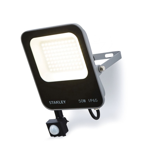 [PTG078.00021] STANLEY® LED Flood Light With PIR Sensor, 50W, IK10, IP44, 5500 Lumen, SXLS38695E