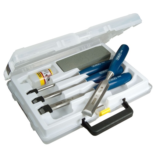[PTG299.00005] STANLEY® Set dalti pentru lemn seria 5002 cu ulei si piatra de ascutit, 6-12-18-25 mm, 0-16-130