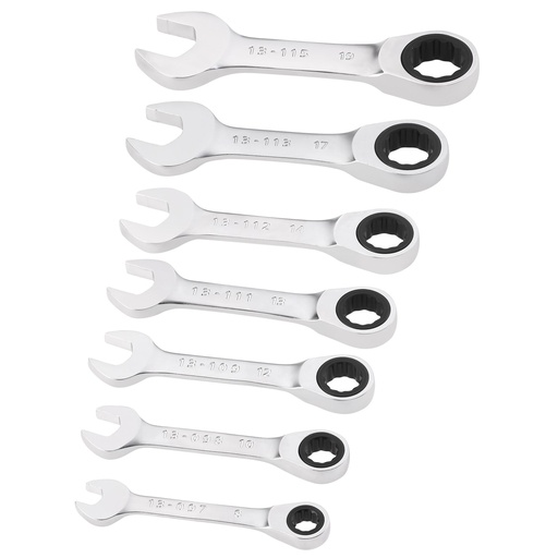 [PTG327.00039] STANLEY® FATMAX® Stubby Reversible Ratcheting Wrench Set (7 pc.), FMMT82900-0