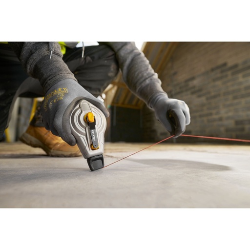 [PTG317.00008] STANLEY® FATMAX® Kit din aluminiu cu creta rosie si nivela, 30 m, 6:1, STHT47612-0
