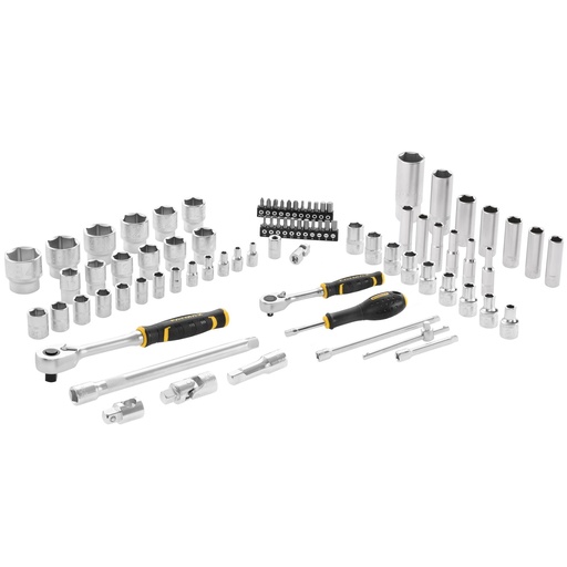 [PTG323.00020] STANLEY® FATMAX® 120T Ratchets and Socket Set With Accessories (81 pc.), 1/4 in and 1/2 in, FMMT82826-1