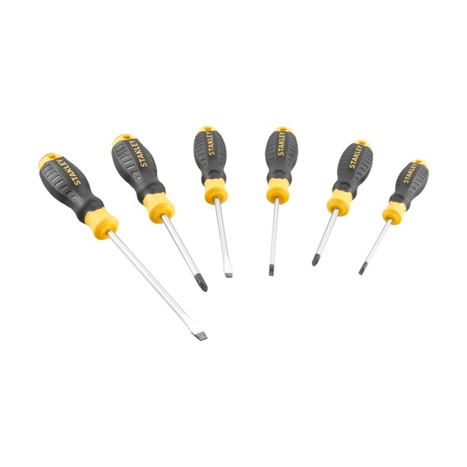 [PTG325.00022] STANLEY® CUSHION GRIP™ Parallel Flared Screwdriver Set (6 pc.), STHT16165-0