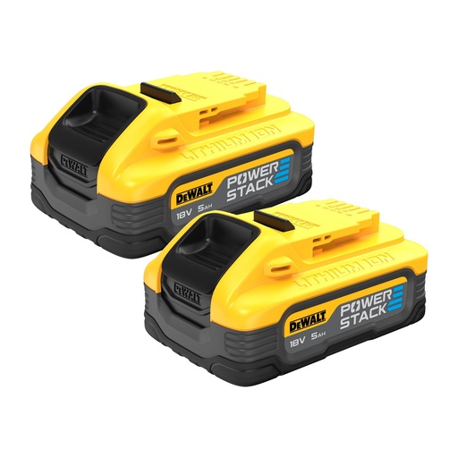 [PTG357.00016] DEWALT POWERSTACK Twin Battery Starter Kit, 18V, 5Ah, DCBP518H2-XJ