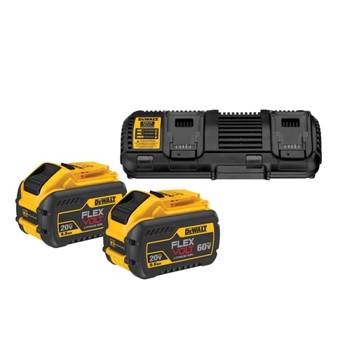 [PTG357.00049] DEWALT XR FLEXVOLT® Twin Battery Starter Kit, 54V, 9Ah, Australia & New Zealand, DCB132X2-XE