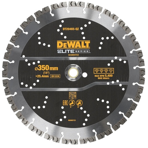 [PTG405.00011] DEWALT Elite Diamond Wheel: Segmented Elite Rebar Concrete, 350mm, DT20465