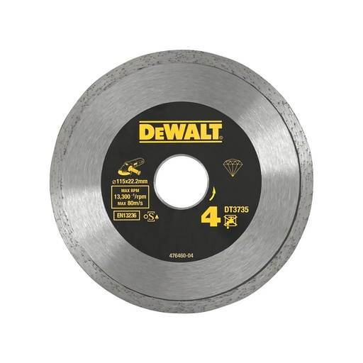 [PTG405.00047] DEWALT Diamond Cutting Disc, 115 mm, 1.6 mm, Japan, DT3735-XJ