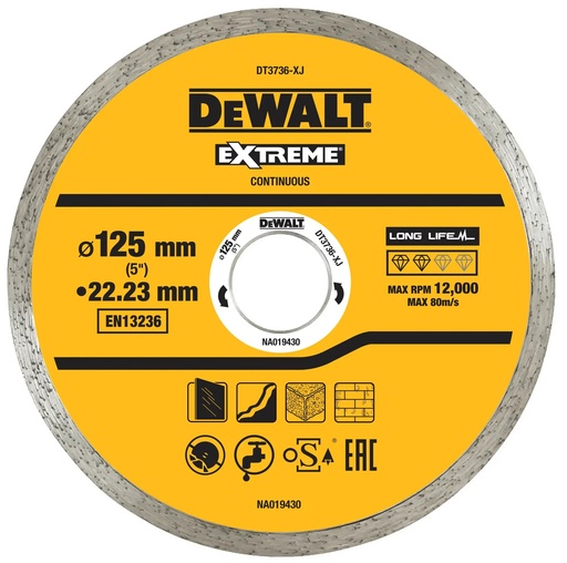 [PTG405.00048] DEWALT Diamond Cutting Disc, 125 mm, DT3736-XJ