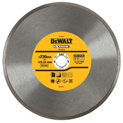 [PTG405.00049] DEWALT Diamond Cutting Disc, 230 mm, DT3738-XJ