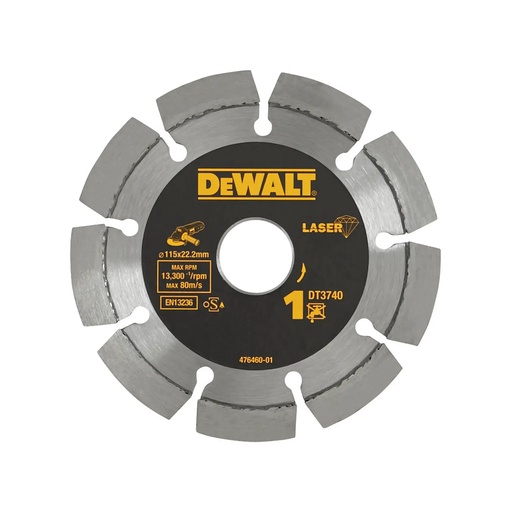[PTG405.00050] DEWALT Diamond Cutting Disc, 115 mm, 2 mm, Japan, DT3740-XJ