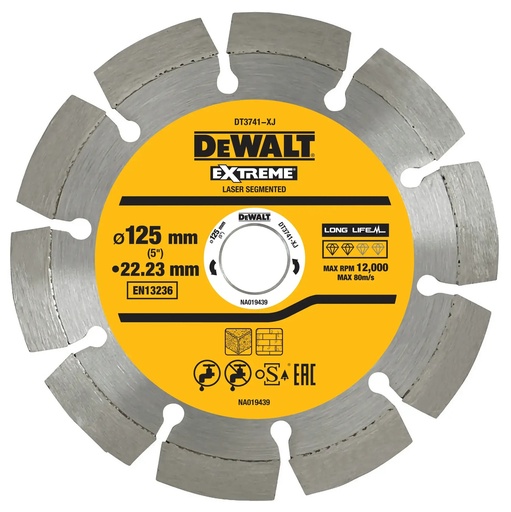 [PTG405.00051] DEWALT Building Mats/Concrete, 125mm, Laser Welded, DT3741-XJ