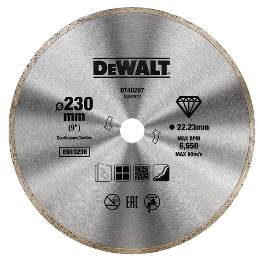 [PTG405.00063] DEWALT Diamond Cutting Disc, 230 mm, EU, DT40207-QZ