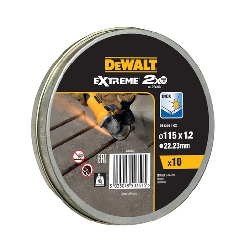 [PTG405.00129] DEWALT Extreme OSA Cutting Disc, 10 Pack, DT43951-QZ
