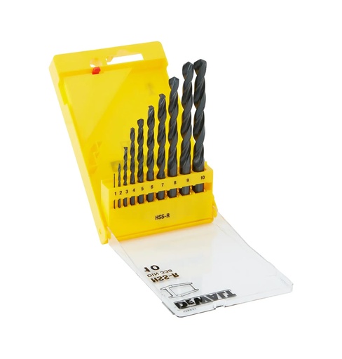 [PTG365.00413] DEWALT HSS-R 10 Piece Set, DT5911-QZ