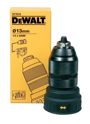 [PTG365.00647] DEWALT 1/2" x 20 UNF 2 Metal Chuck and Quick Change Adapter for D25404K, D25405, 13 mm, DT7018-QZ