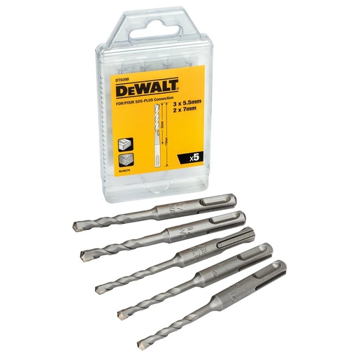 [PTG365.00808] DEWALT SDS Plus Drilling Set, 5 pc, DT9398-QZ