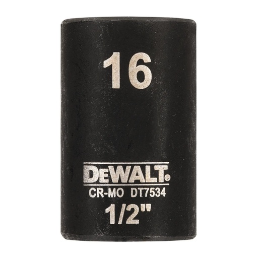 [PTG367.00050] DEWALT 1/2" Shallow Impact Socket, 16mm, DT7534-QZ