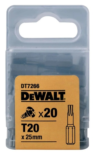 [PTG367.00102] DEWALT Torx Bit T20 X20, 25MM, DT7266-QZ