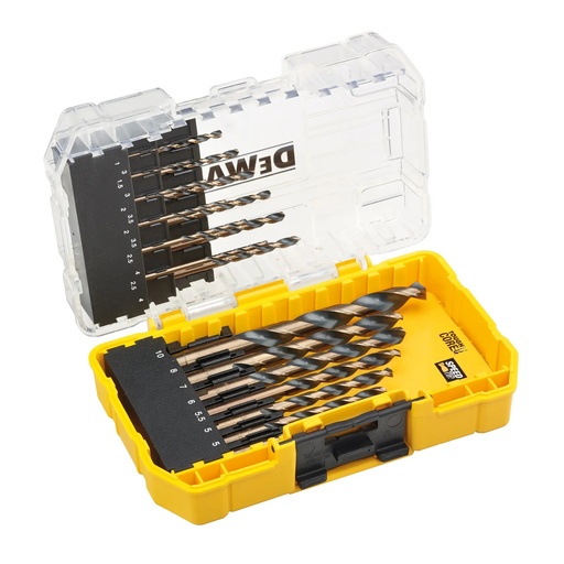 [PTG367.00215] DEWALT Set de gaurit BLACK & GOLD, cutie mica si rezistenta, 19 piese, DT70728-QZ