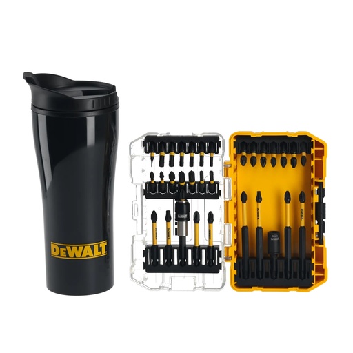 [PTG367.00287] DEWALT FLEXTORQ Set + Drinking Mug, 32 pc, DT70736TM-QZ