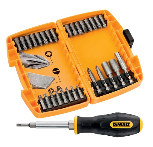 [PTG367.00291] DEWALT High Performance - Small Tough Case Set with 6 in 1 Screwdriver, 30 pc, DT71506-QZ