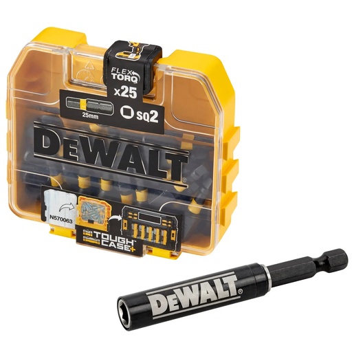 [PTG367.00293] DEWALT High Performance Small Bulk Storage 26pc Set SQ2, 25mm, DT71911-QZ