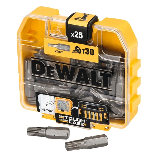 [PTG367.00294] DEWALT High Performance 25pc Set T30 in Small Bulk Storage Case, 25mm, DP44-QZ