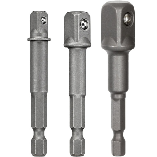 [PTG367.00393] DEWALT MAX IMPACTô SQUARE ADAPTOR 1/4", 3/8" & 1/2", 3 PIECE, DWAADPTMI3