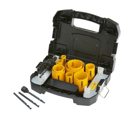 [PTG407.00292] DEWALT HSS Bi-Metal Hole Saw 13 Piece General Purpose Set in Kitbox, DT83001-QZ