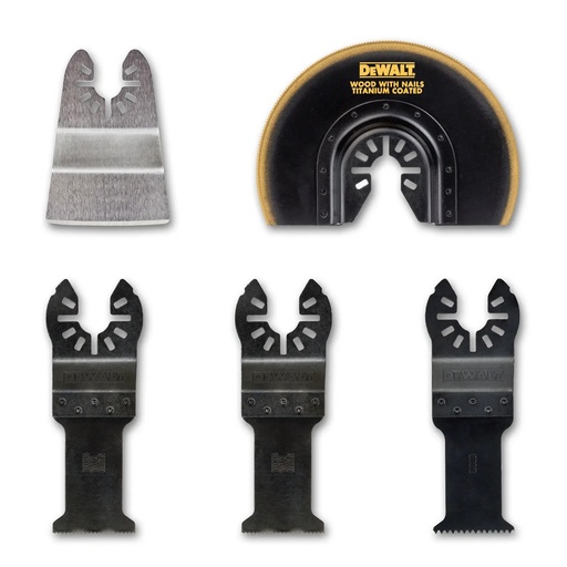 [PTG409.00013] DEWALT Multi-tool Oscillating Blade Set, 5 Pack, DT20715-QZ