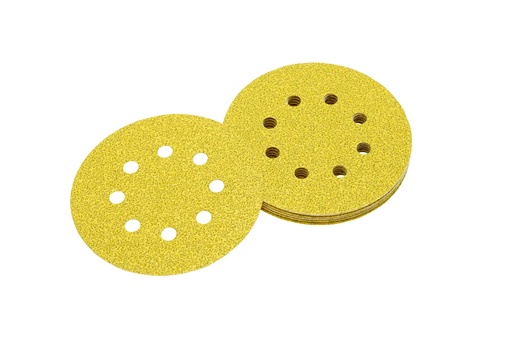 [PTG419.00059] DEWALT Ros 8-hole Multi Purpose Sandpaper Disc, 125mm, 80g, 10 Pack, DT3103-QZ
