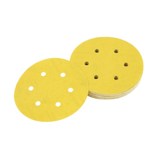 [PTG419.00063] DEWALT Ros 6-hole Multi Purpose Sandpaper Disc, 150mm, 240g, 10 Pack, DT3127-QZ