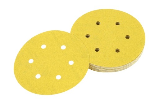 [PTG419.00089] DEWALT Ros Multi Purpose Sandpaper 6-hole Disc, 150mm, 180g, 25 Pack, DT3136-QZ