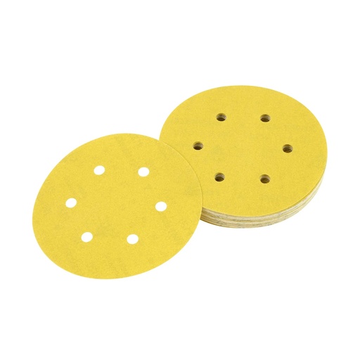 [PTG419.00095] DEWALT Ros Multi Purpose 8-hole Sandpaper Disc, 150mm, 180g, 10 Pack, DT3126-QZ