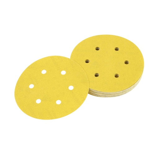 [PTG419.00105] DEWALT Ros 8-hole Multi Purpose Sandpaper Disc, 150mm, 60g, 10 Pack, DT3122-QZ