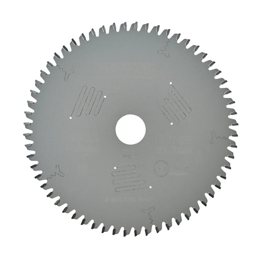 [PTG421.00018] DEWALT Extreme Workshop Circular Saw Blade, 216mm x 30mm, 60T, DT4350-QZ