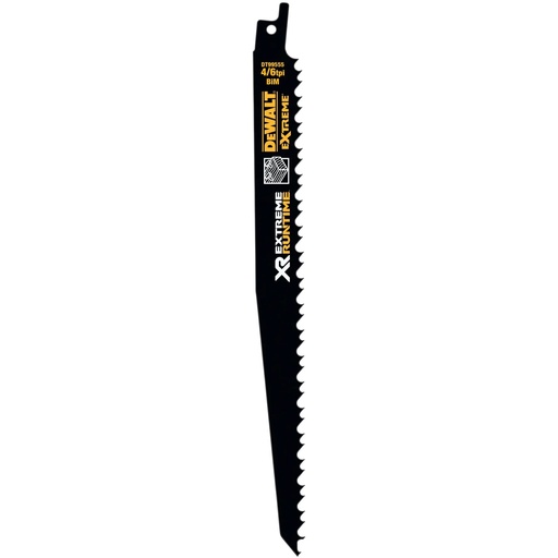 [PTG421.00020] DEWALT Extreme Runtime 4/6 TPI (Wood) Reciprocating Blade, 230mm, 5 Pack, DT99555-QZ