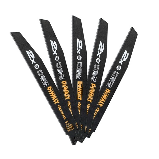 [PTG421.00034] DEWALT Extreme Lama alternativa bi-metalica de uz general 10TPI, 28 mm, pachet de 5, DT2308L-QZ