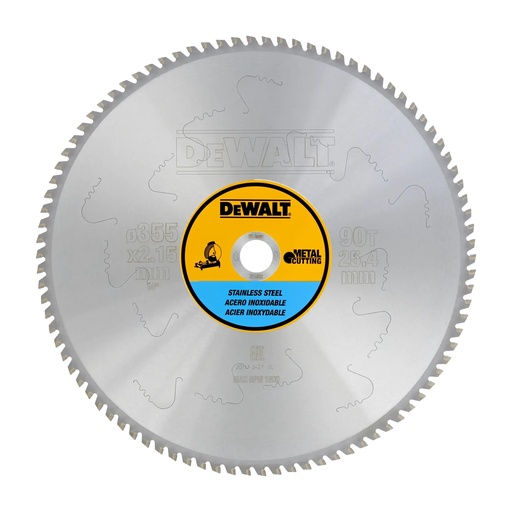 [PTG421.00040] DEWALT Stainless Steel Cutting Circular Saw Blade, 355mm, 90T, DT1922-QZ