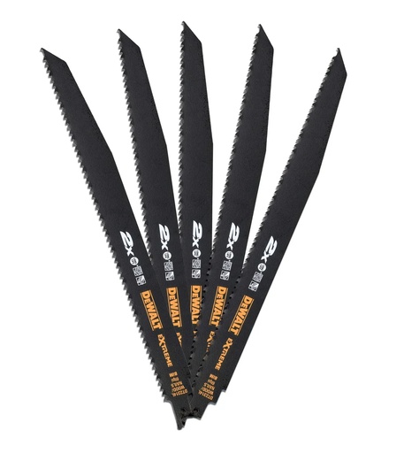 [PTG421.00043] DEWALT Extreme 6 TPI X-Long Life Reciprocating Blade, 5 Pack, DT2314L-QZ
