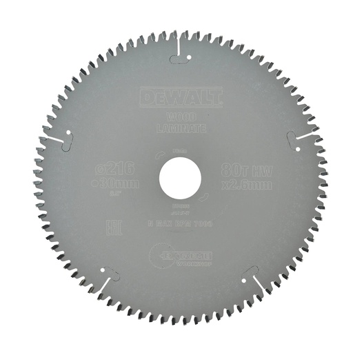 [PTG421.00062] DEWALT Extreme Workshop Circular Saw Blade, 216mm X 30mm, 80T, DT4286-QZ