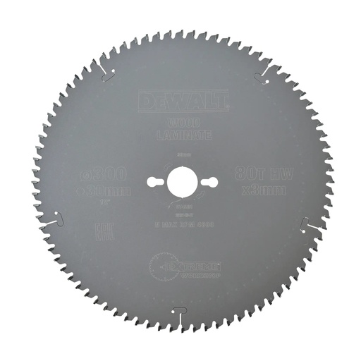 [PTG421.00097] DEWALT Extreme Workshop Circular Saw Blade, 300mm x 30mm, 80T, DT4281-QZ