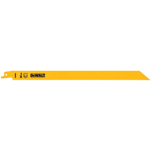[PTG421.00100] DEWALT 14 TPI (Wood) BI-Metal Reciprocating Blade, 305mm, 5 Pack, DT2355-QZ