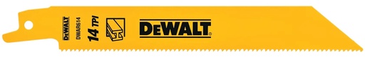 [PTG421.00124] DEWALT 6" 14 TPI Straight Back BI-Metal Reciprocating Blade, 2 Pack, DW4808