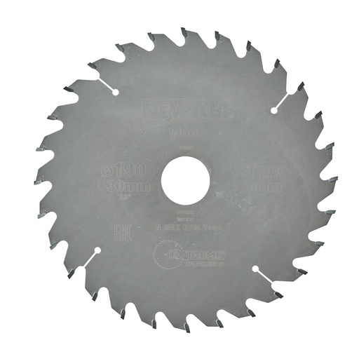 [PTG421.00130] DEWALT Extreme Workshop Circular Saw Blade, 190mm x 30mm, 28T, DT4033-QZ