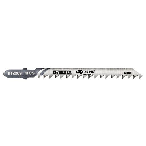 [PTG421.00163] DEWALT Extreme Precision HCS Jigsaw Blade Wood (T101D), 75mm, 5 Pack, DT2209-QZ