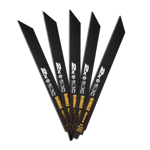[PTG421.00173] DEWALT Extreme Long Life 14 TPI Metal Reciprocating Blade, 305mm, 5 Pack, DT2409L-QZ
