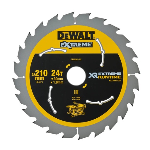 [PTG421.00188] DEWALT Extreme Runtime Circular Saw Blade, 210mm x 30mm, 24T, DT99565-QZ