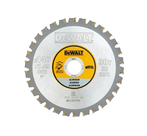 [PTG421.00189] DEWALT Metal Aluminum Circular Saw Blade, 140mm x 20mm, 30T, DT1910-QZ