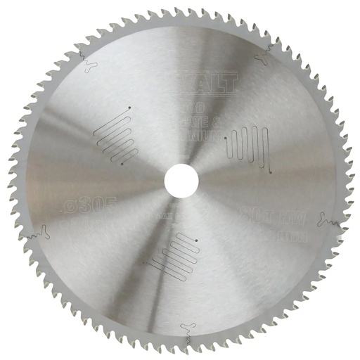 [PTG421.00190] DEWALT Extreme Lama de ferastrau circular pentru atelier ATB (16/20/25/25,4/30 mm), 305 mm, 80 dinti, DT90265-QZ