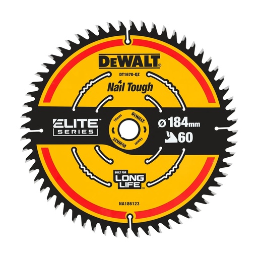 [PTG421.00199] DEWALT Extreme Fix Circular Saw Blade - 30mm Bore, 184mm, 24T, DT1670-QZ